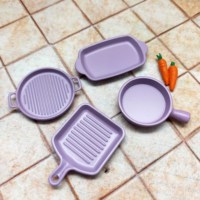 Ensemble d'ustensiles de cuisine miniatures à l'échelle 1:12, collection de casseroles colorées pour maison de poupée, accessoires de cuisine en métal, jouet DIY, cadeau pour les plus de 14 ans
