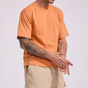 Quick Dry OEM/ODM Loose Fit High Quality Round Neck Collar Short Sleeve Eco-Friendly Woven T-Shirt <b>Plain</b> Color Custom Logo - Product Image 3