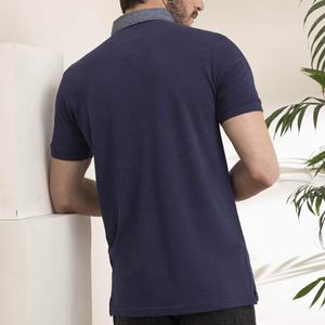 Camiseta de manga corta personalizada con solapa, Polo deportivo liso de Golf, Algodón puro elástico transpirable, venta al por mayor - Product Image 3