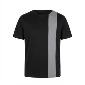 Low MOQ Fashion Designer Screen Printing 3D Logo Reflective T-Shirt Men Custom Logo Cotton O Neck <b>Tshirt</b> - Product Image 2