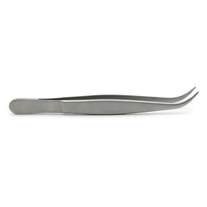 Private Label White Silver Lash Tweezers Fiber Tip Custom Logo Fiber Tip Volume Lash <b>Extension</b> Fiber Tip Eyelash Tweezers - Product Image 5