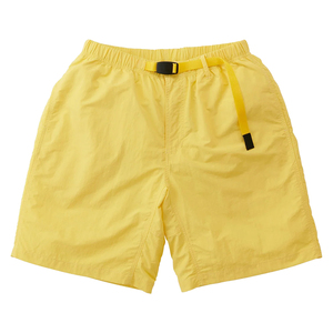 Short de bain décontracté pour homme personnalisé, en nylon respirant à séchage rapide, jaune, avec cordon de serrage et taille élastique - Product Image 1