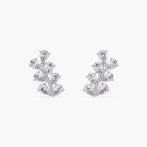 Pendientes de Diamante Cultivado en Laboratorio Marquise, Oro de 14K, 0.25ct, Forma de Hoja, Estilo Art Deco, Certificados por IGI, para Bodas, Fiestas y Uso Diario - Product Image 5