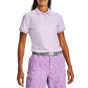 Women's <b>Golf</b> for Shirt and Solid Shorts Set Purple Breathable Polyester Sportswear with Printing UPF 20+ - Product Image 2