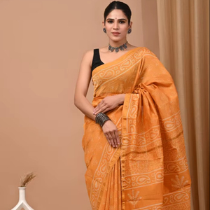 Soft Finish Chanderi Silk <b>Saree</b> with Minimalistic Design - Product Image 1
