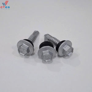 สกรูเคลือบดาโครเมตป้องกันการกัดกร่อนสำหรับยึดแผ่นหลังคาโลหะ - Product Image 5