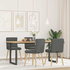 Ensemble de 4 chaises de salle à manger gris foncé - Product Image 1