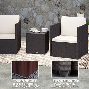 Set da Pranzo per Esterni in Ferro e Legno per Cortile - Product Image 5