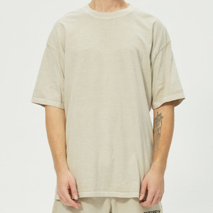 Men's Clothing <b>T</b>-<b>shirts</b> Oversized 260g 100% Cotton Heavy Knit Wash Plus Size Summer Tshirt for Men <b>Teenager</b> OEM Mens Tshirt - Product Image 1