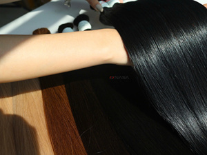 Extensiones de cabello vietnamita de 28 pulgadas al por mayor, 100g, Rubio recto a granel, extremos súper doblemente dibujados, estilo fuerte y sedoso - Product Image 5