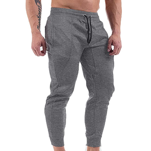 Anti Wrinkle <b>Jogger</b> Pants Men Breathable Cotton Polyester Blend Drawstring Waist <b>Slim</b> Sweatpants - Product Image 4