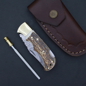 Cuchillos plegables de uso diario con hoja de filo fino y clip de bolsillo para facilitar su transporte durante senderismo y uso general de corte. - Product Image 4
