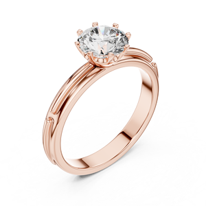 Anillo de Compromiso de Plata de Ley 925 con Diamante Moissanita para Mujer - Product Image 4