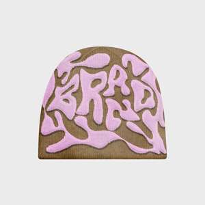 Gorro Unisex OEM Estilo Urbano con Estampado de Letras, Gorro de Invierno de 56-58 cm, Tejido por Computadora, 100% Acrílico, Gorro Elegante para Invierno - Product Image 4