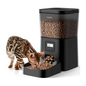 Distributeur automatique d'aliments pour chats en polyester imperméable 4L avec contrôle programmable des portions pour chats et petits chiens - Product Image 1