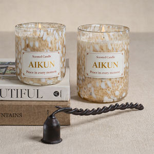 Velas Aromáticas AIKUN en Frascos de Vidrio Personalizados, Velas Perfumadas de Cera de Soja Natural con Empaque de Marca Privada para Bodas - Product Image 2