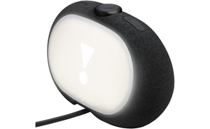 Enceinte Bluetooth noire avec écran, radio FM, réveil, veilleuse, contrôle par application et boutons - Product Image 3