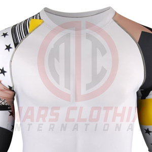 Unique Style Breathable Rash Guard High Quality Spandex/Polyester Full Sleeve Fitness Wear <b>Men</b> <b>Compression</b> <b>Shirt</b> - Product Image 6