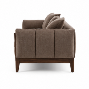 Sofá Moderno de 3 Plazas en Madera de Teca Sólida, Muebles Tapizados de Lujo para Sala de Estar, Hotel, Apartamento, Villa, Fabricante de Muebles - Product Image 5