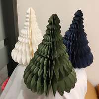 CE-8P054 Decoración Navideña de Papel Impreso Offset para Mesa Interior, 12 Pulgadas (30 cm) de Altura, Origen Taiwán