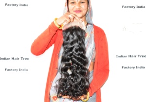 Extensiones de cabello humano virgen indio de calidad superior 100%, rizado, grado máquina, doble trama, color natural negro, proveedor al por mayor - Product Image 6
