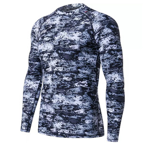 เสื้อรัดกล้ามเนื้อแขนยาวสำหรับ MMA แบบยูนิเซ็กซ์ ผลิตจากโพลีเอสเตอร์/ไนลอนที่เป็นมิตรต่อสิ่งแวดล้อม ระบายอากาศได้ดี เหมาะสำหรับการฝึกซ้อม พร้อมรับสกรีนโลโก้ - Product Image 2