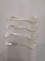 Cuillère en corne écologique HUONG DANG M.o.p, style américain, manche long, finition miroir, pour glaces, café et fêtes – Vente en gros