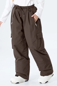 Pantalons de snowboard pour hommes, taille plus, coupe décontractée, respirants, imperméables 10 000 mm, pantalons de ski d'hiver, poches zippées, ajustables - Product Image 4