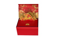 Boîte-cadeau kraft de luxe haut de gamme de vente chaude conception rigide pliante et pliable pour emballage en papier Tet Holiday