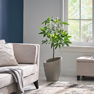 Albero della Fortuna Artificiale Pachira da 47,2 Pollici, Piante da Interno Durevoli - Product Image 4