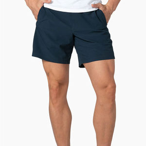 Denim Shorts Custom Logo Fashion Casual Denim Shorts Dark Wash <b>Patch</b> Pockets Baggy Jeans Shorts for Men - Product Image 6