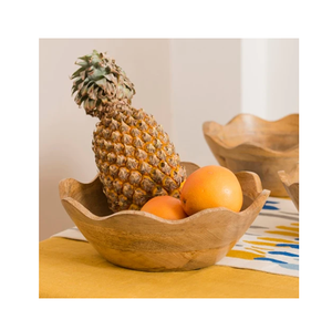 Bol rond en bois d'acacia de luxe pour salade, fruits et pâte, bol à riz créatif en bois pour enfants – jetable pour les fêtes et le service de restauration - Product Image 1