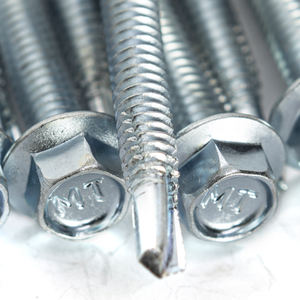 Vis autoperceuses à tête hexagonale de qualité supérieure (métriques/pouces) zinguées classe 8, haute résistance, résistantes à la corrosion, filetage standard - Product Image 4