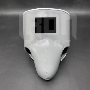 Ensemble de gants de boxe gris personnalisables, avec poignées, en cuir de vachette véritable, rembourrage épais à 4 couches, à lacets, antidérapants - Product Image 5