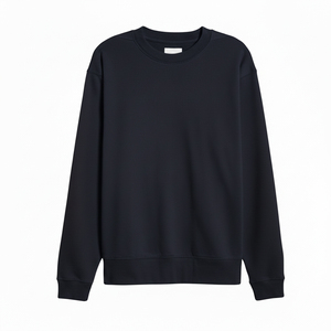 เสื้อสเวตเชิ้ตคอกลมแขนยาวแบบถัก ยูนิเซ็กซ์ สีพื้น สวมใส่สบาย ทรงปกติ เหมาะสำหรับฤดูใบไม้ร่วง - Product Image 1