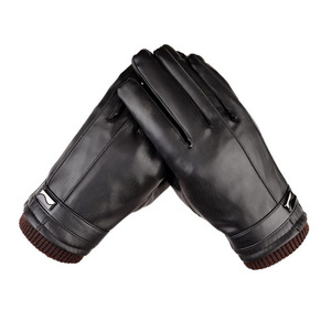 Gants en cuir uni pour usage quotidien en extérieur, compatibles avec les écrans tactiles, pour la conduite, le cyclisme, la moto, de la marque IGNITEFIT WEAR - Product Image 5