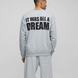 เสื้อสเวตเชิ้ตคุณภาพสูง ระบายอากาศได้ดี ทรงโอเวอร์ไซส์ ลายกราฟิกภูเขาทราย แบบพื้นฐาน ผลิตจากผ้าฝ้ายผสม รับผลิตตามสั่ง ขายส่ง - Product Image 3