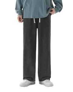 High Quality New Style Men <b>Denim</b> Pants Wholesale New Best Quality Casual Men Flare Plain <b>Denim</b> Jeans Pant Oversize Best Price - Product Image 3