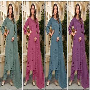 Robe pakistanaise pour femmes en coton de qualité indienne pour exportation Vêtements ethniques à bas prix pour mariage en provenance d'Inde - Product Image 5