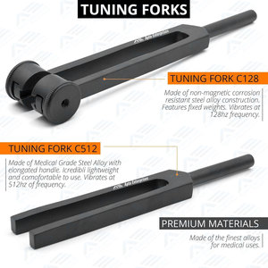 Linterna con medidor de pupila, kit de herramientas para enfermería, EMT y estudiantes de medicina, kit de diagnóstico para estudiantes de medicina, martillo de reflejos, juego de diapasones - Product Image 3