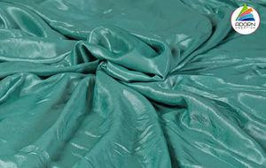 ADORN CREATION Tissu en velours métallique 100% polyester, poids moyen, teint uni, articles en stock pour robes de mariée et costumes pour femmes - Product Image 4