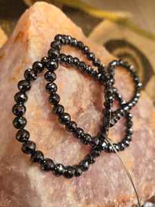 Perles de diamant Moissanite noires de 6 mm, taille facettée AAA, pour la création de bijoux - Product Image 2