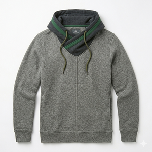 Sudadera cómoda con capucha para hombre, sin cremallera, corte regular, con bolsillo frontal tipo canguro, tela suave y cálida, estilo casual. - Product Image 1