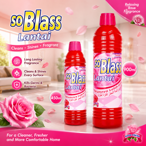 SoBlass Antibacterial Eco-Friendly Water-Based Floor <b>Detergent</b> Liquid 900ml - Product Image 5