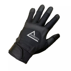 Gants de frappe de baseball de qualité supérieure en cuir véritable, paume rembourrée antidérapante, fermeture auto-agrippante, gants d'entraînement pour adultes, impression personnalisée - Product Image 6