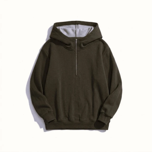 Nouveauté : Sweat-shirts à fermeture éclair pour hommes, style streetwear, 100% coton, coupe classique, design personnalisable, printemps - Product Image 2