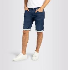 Men's Slim Fit Denim Shorts | Stretch Cotton Blue Jean Shorts with <b>Rolled</b> Hem | Custom Distressed Summer Denim Shorts for Men - Product Image 5