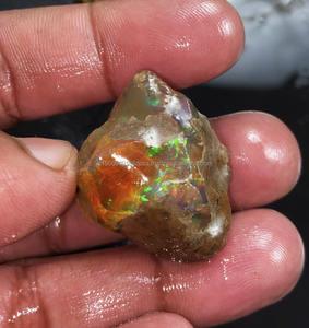โอปอลธรรมชาติ เอธิโอเปีย เวลโล ไฟร์ แฟนซี ออยล์ รูปทรงหยาบ ขนาด 41.22x20.59 มม. และ 36.55x25.91 มม. ได้รับการรับรองจากผู้ตรวจสอบบุคคลที่สาม คุณภาพเยี่ยม - Product Image 3