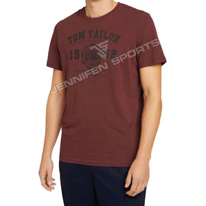 Camiseta Deportiva Informal para Hombre, de Algodón, Cuello Redondo, Lisa, Transpirable, Ligera, de Secado Rápido, para Gimnasio y Fitness, 240 g/m² - Product Image 3