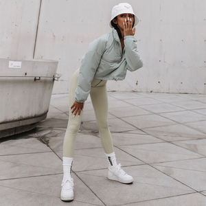 Ensemble sportif 2 pièces pour femme : haut zippé à manches longues et pantalon taille haute, couleur unie, coupe ample, toutes saisons, extérieur en polaire imperméable - Product Image 3